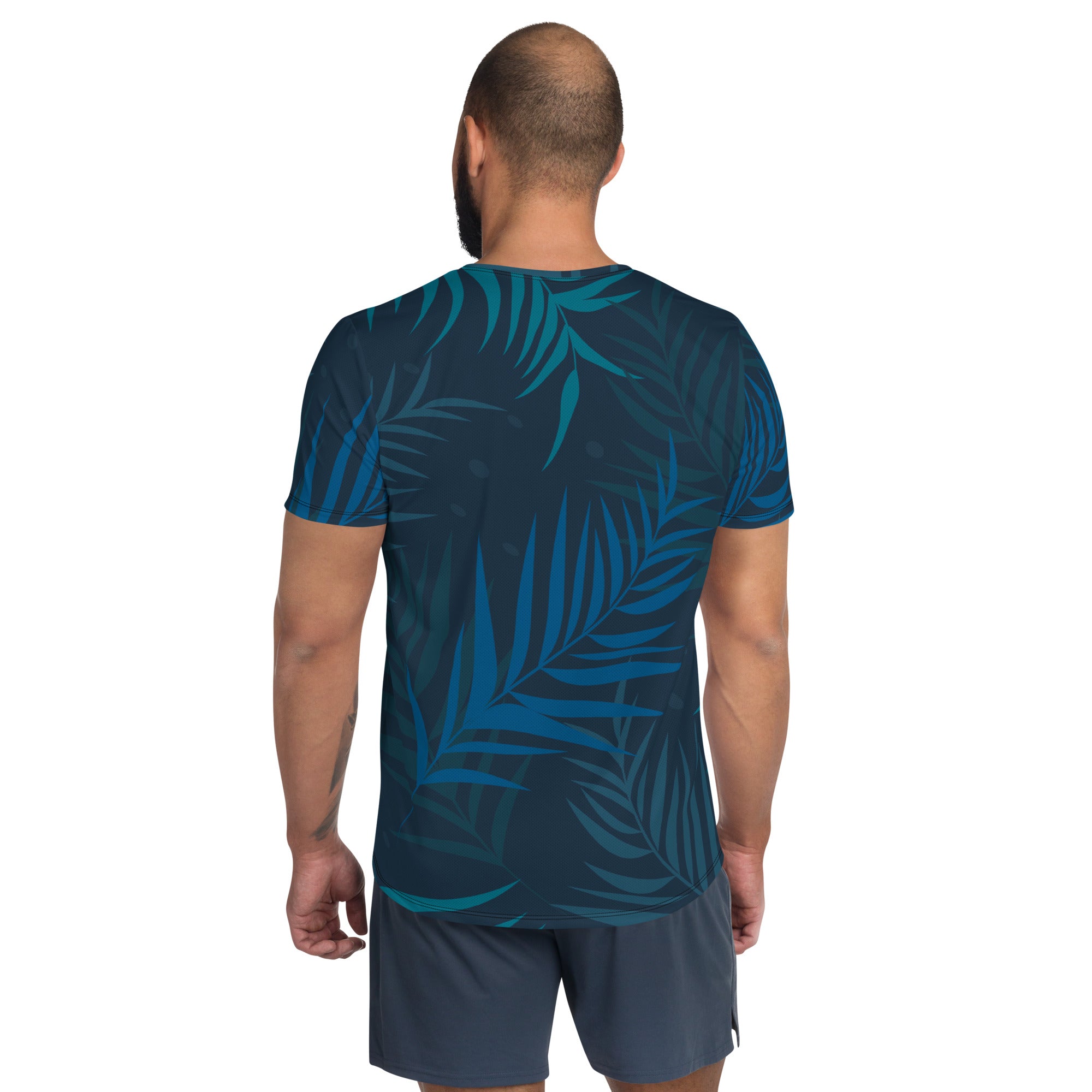 Men's Athletic T-Shirt | Tropical Pattern 2