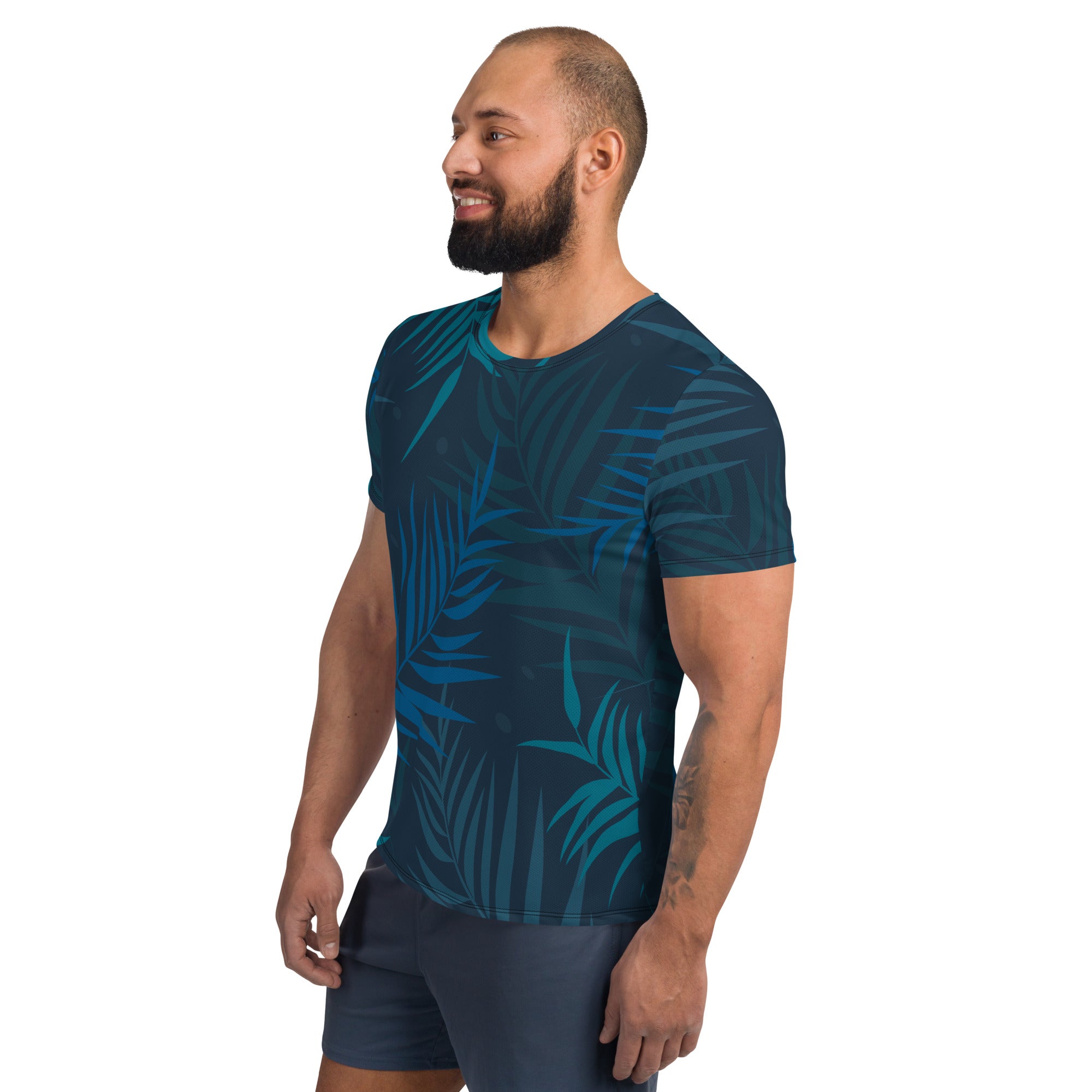 Men's Athletic T-Shirt | Tropical Pattern 2
