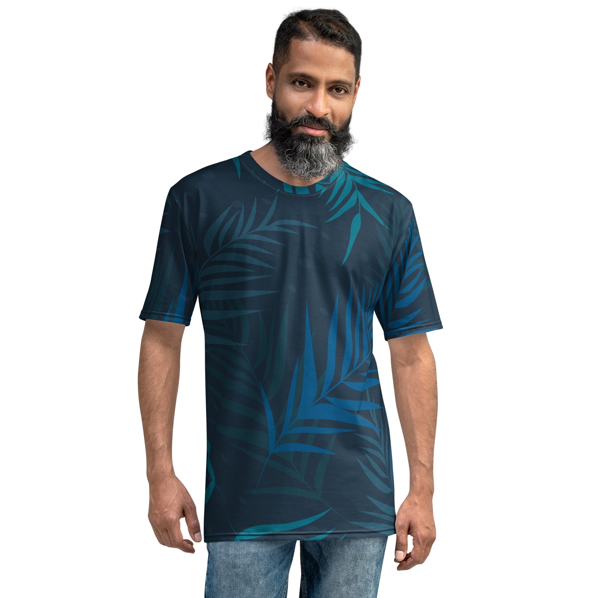 Men's Crew Neck T-Shirt | Tropical Pattern 2