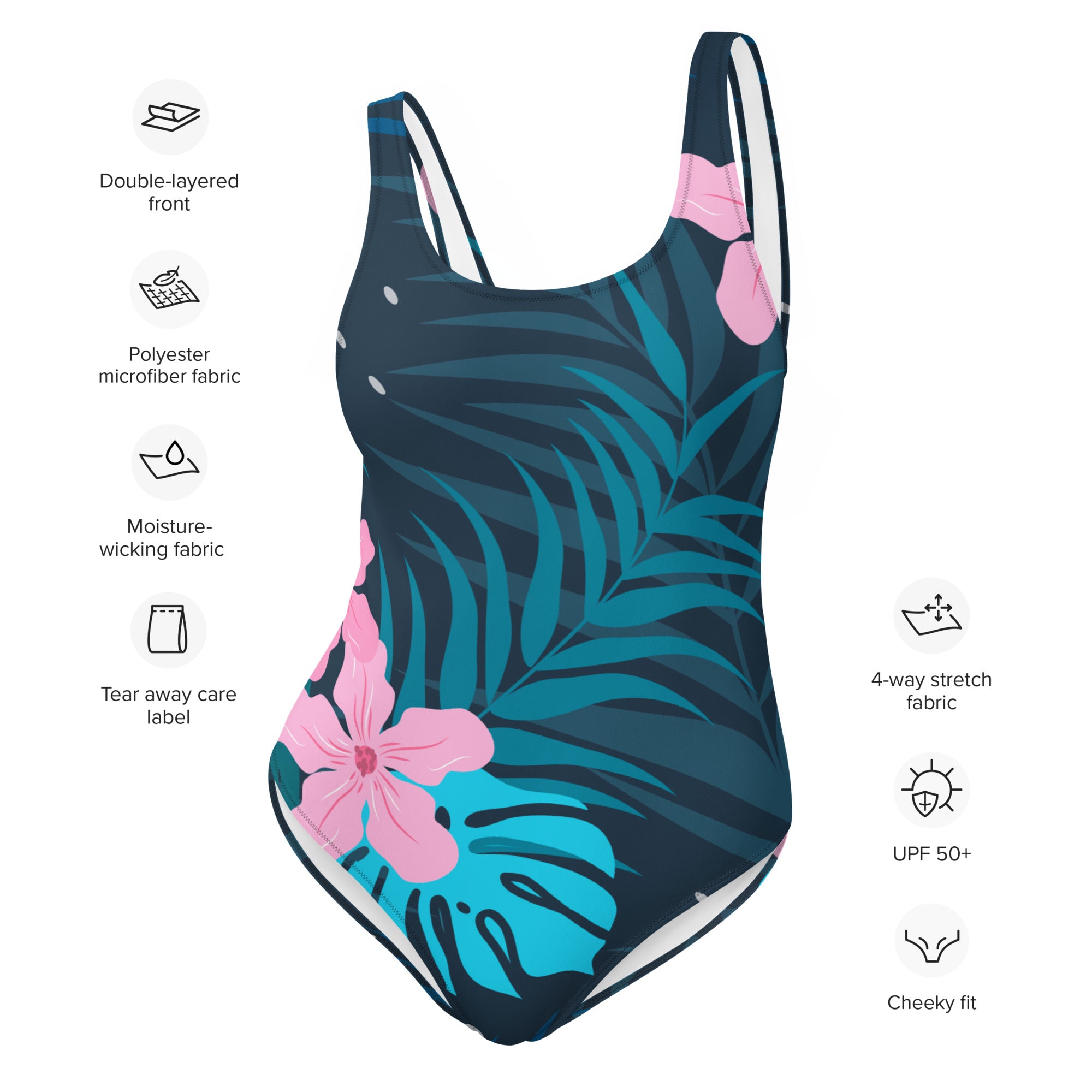 One-Piece Swimsuit | Tropical Pattern 1