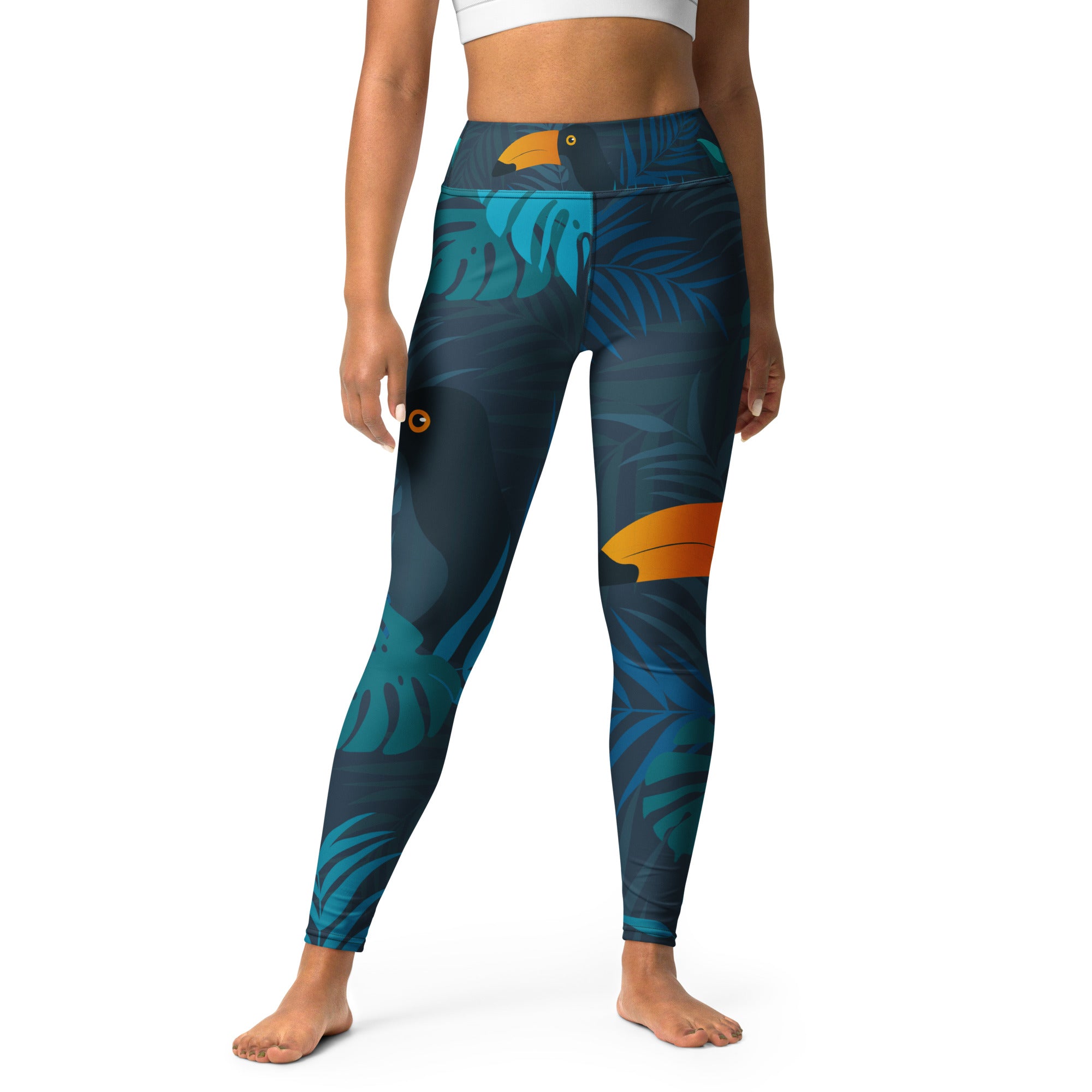 Yoga Leggings | Tropical Pattern 4