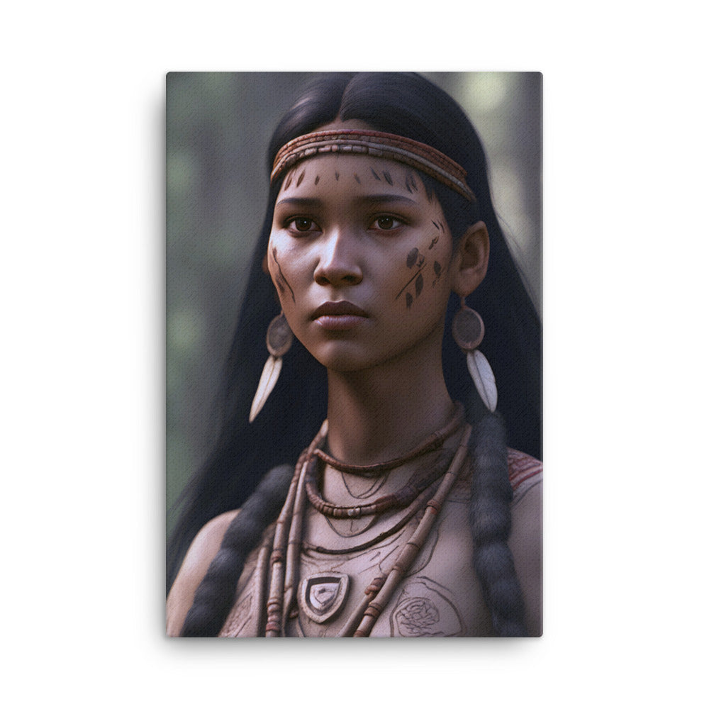 Canvas | Native American Girl 1