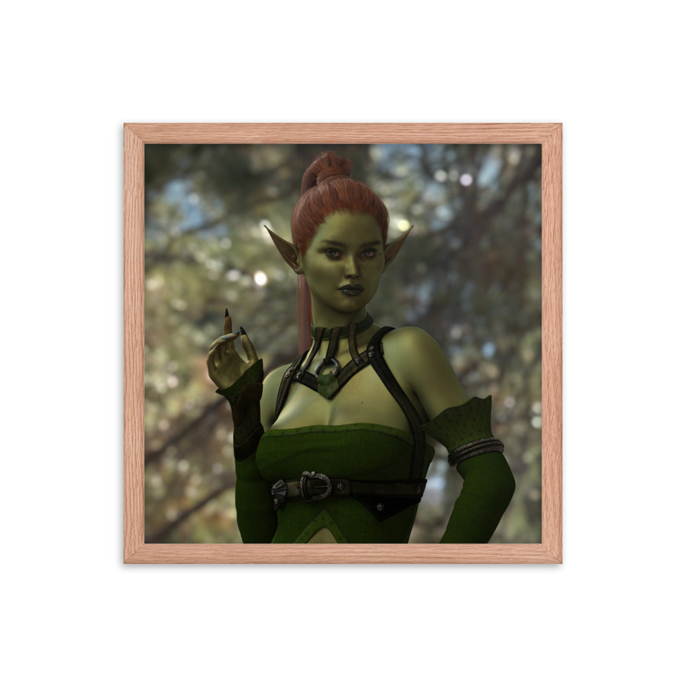Framed Poster | Green Elf