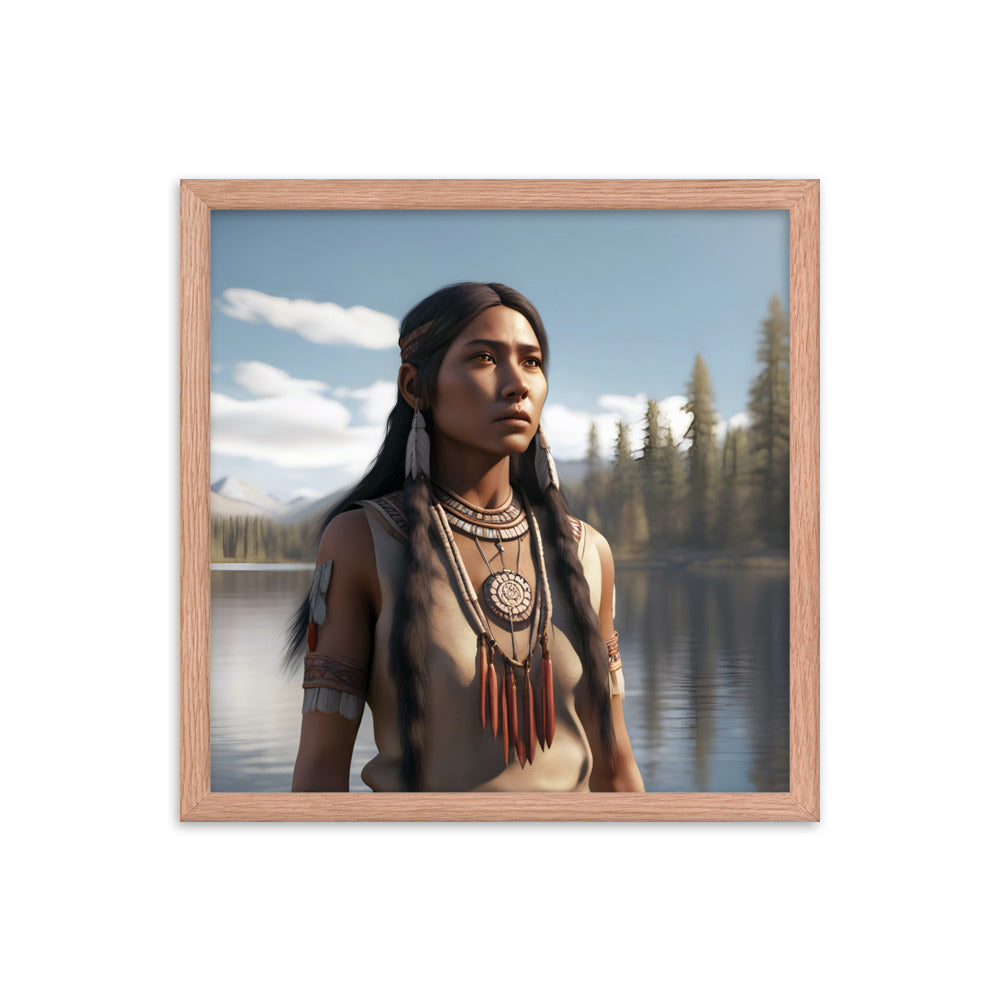 Framed Poster | Native American Girl 2