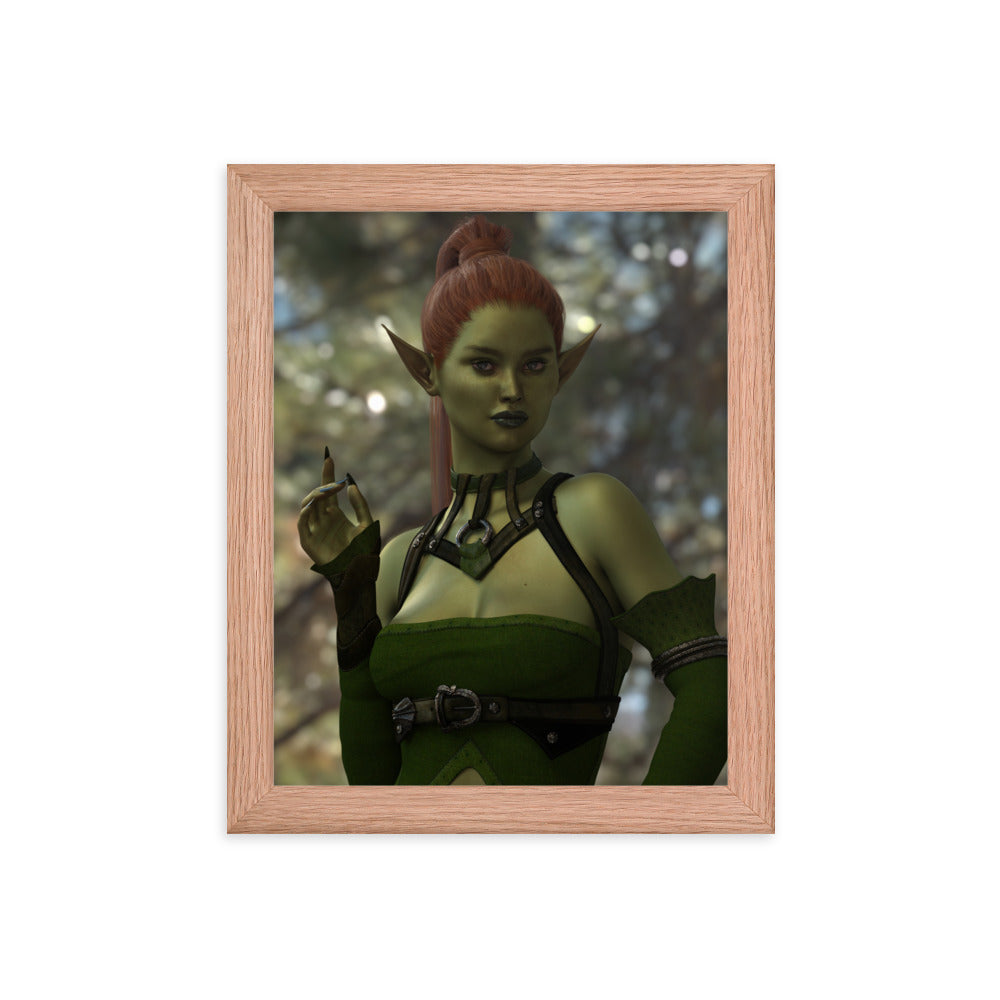 Framed Poster | Green Elf