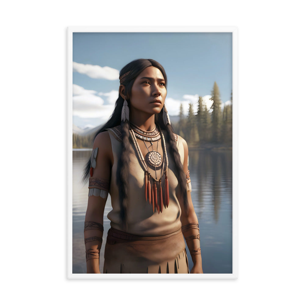 Framed Poster | Native American Girl 2