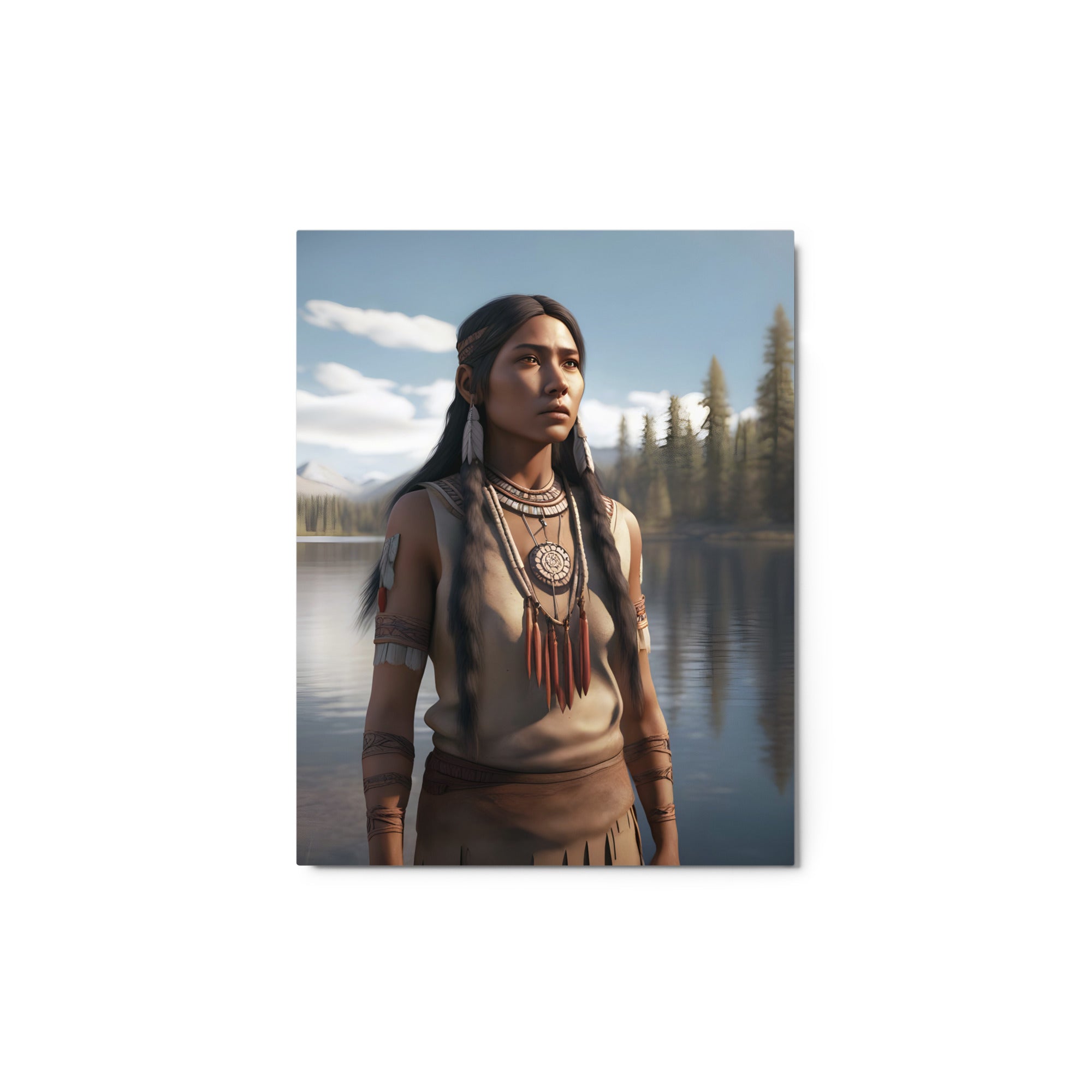 Metal Prints | Native American Girl 2