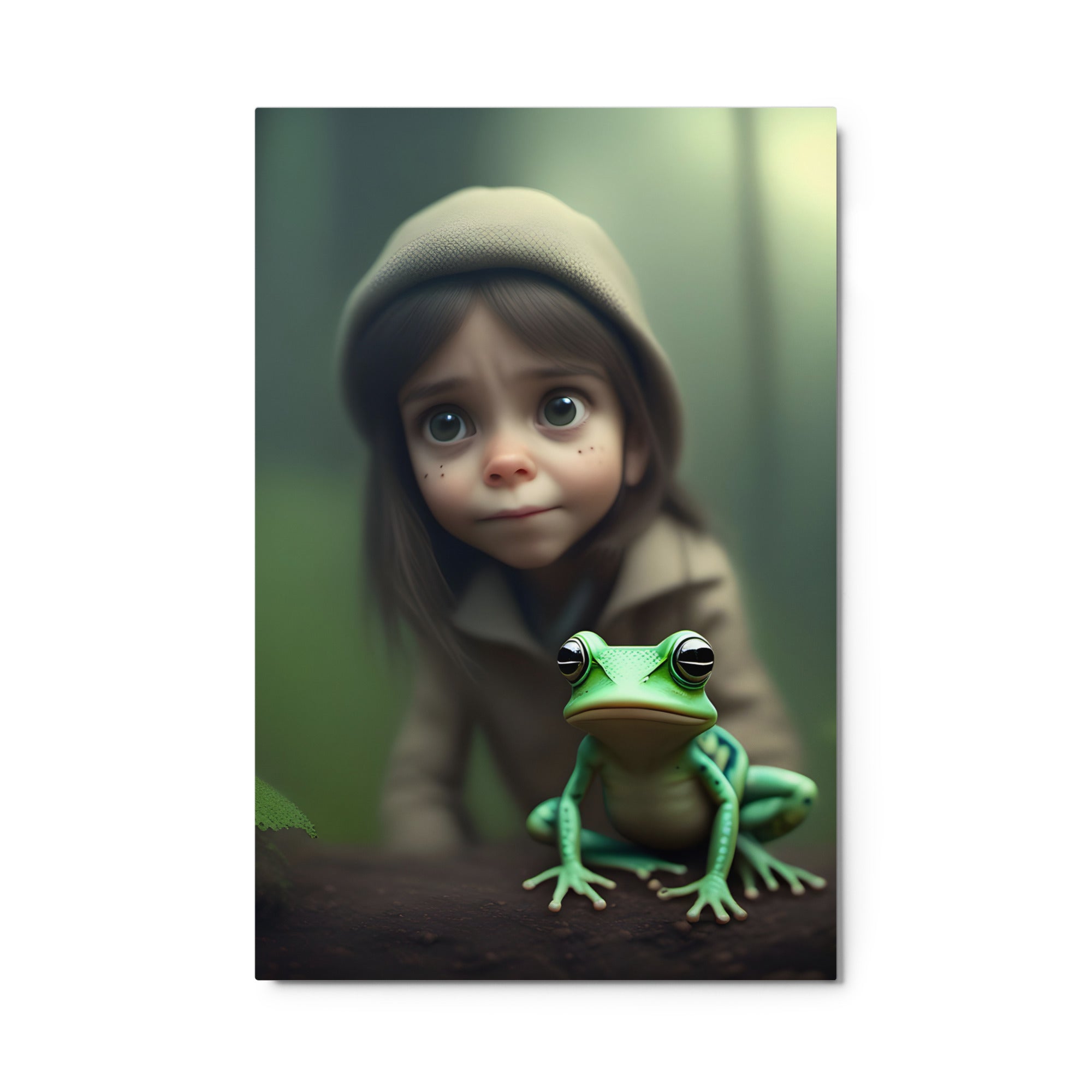 Metal Prints | Frog and Girl