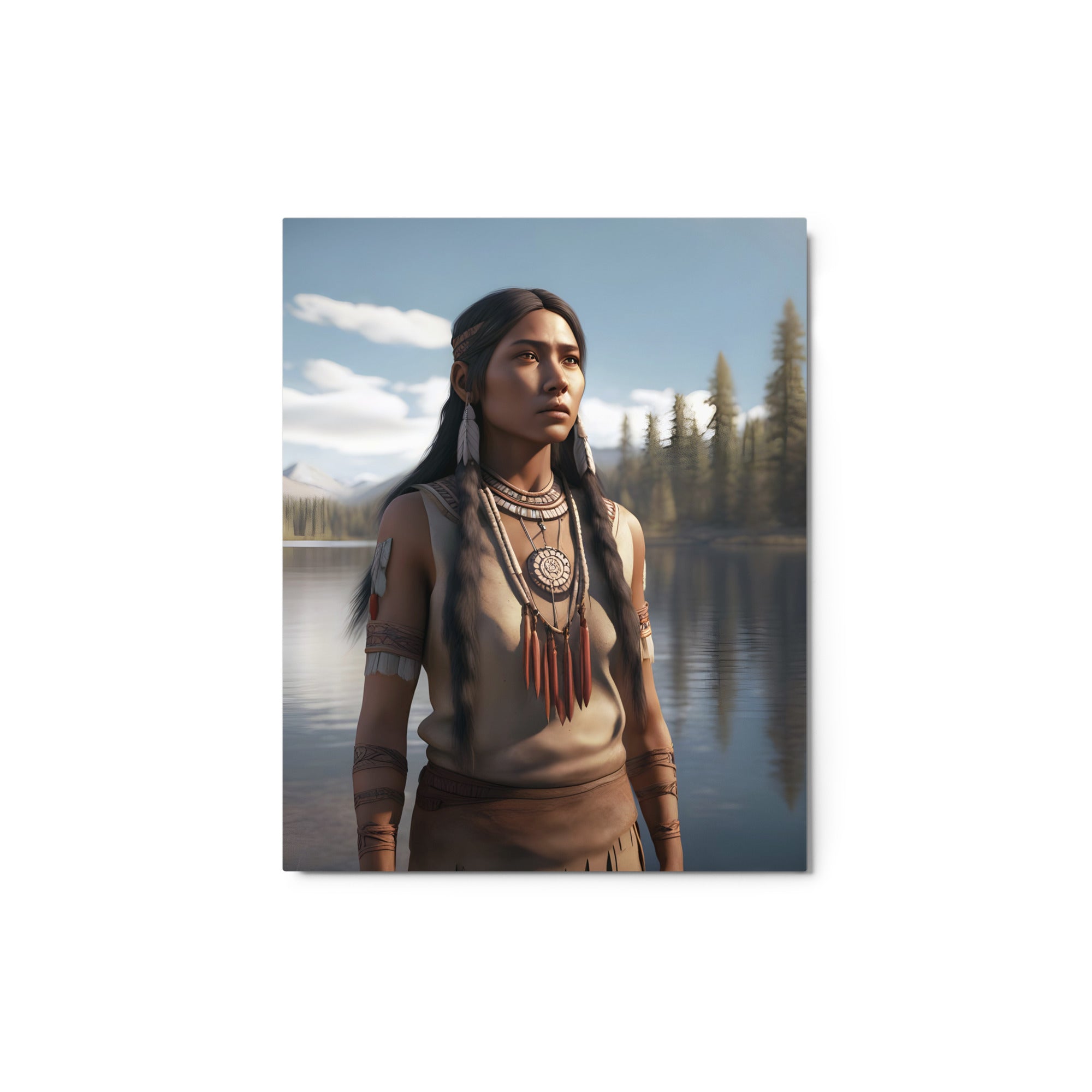 Metal Prints | Native American Girl 2