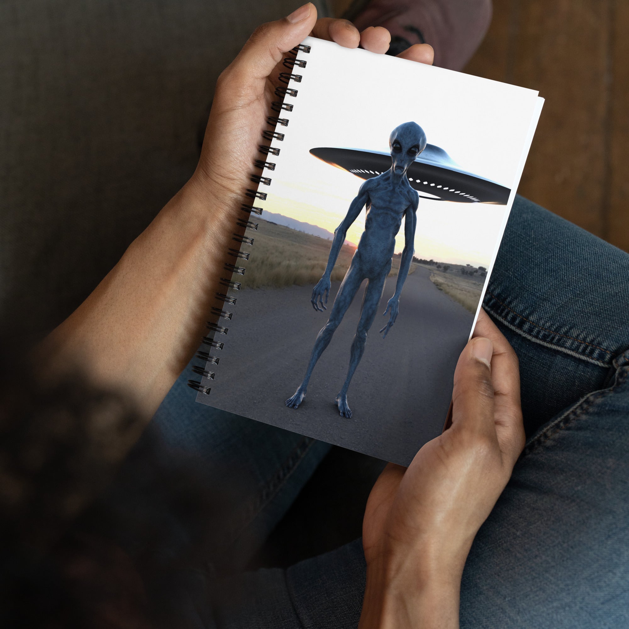 Spiral Notebook | Alien Visitor