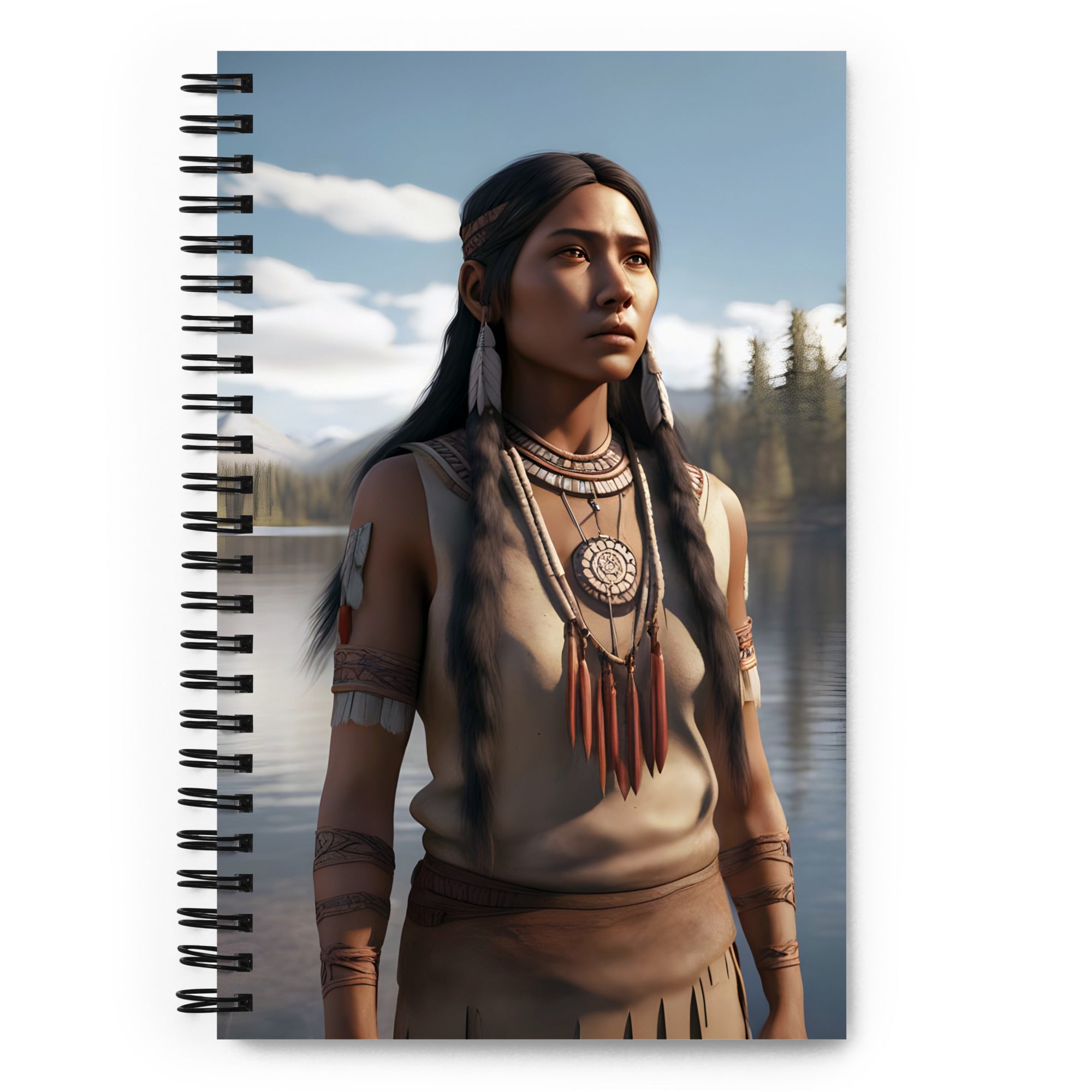 Spiral Notebook | Native American Girl 2