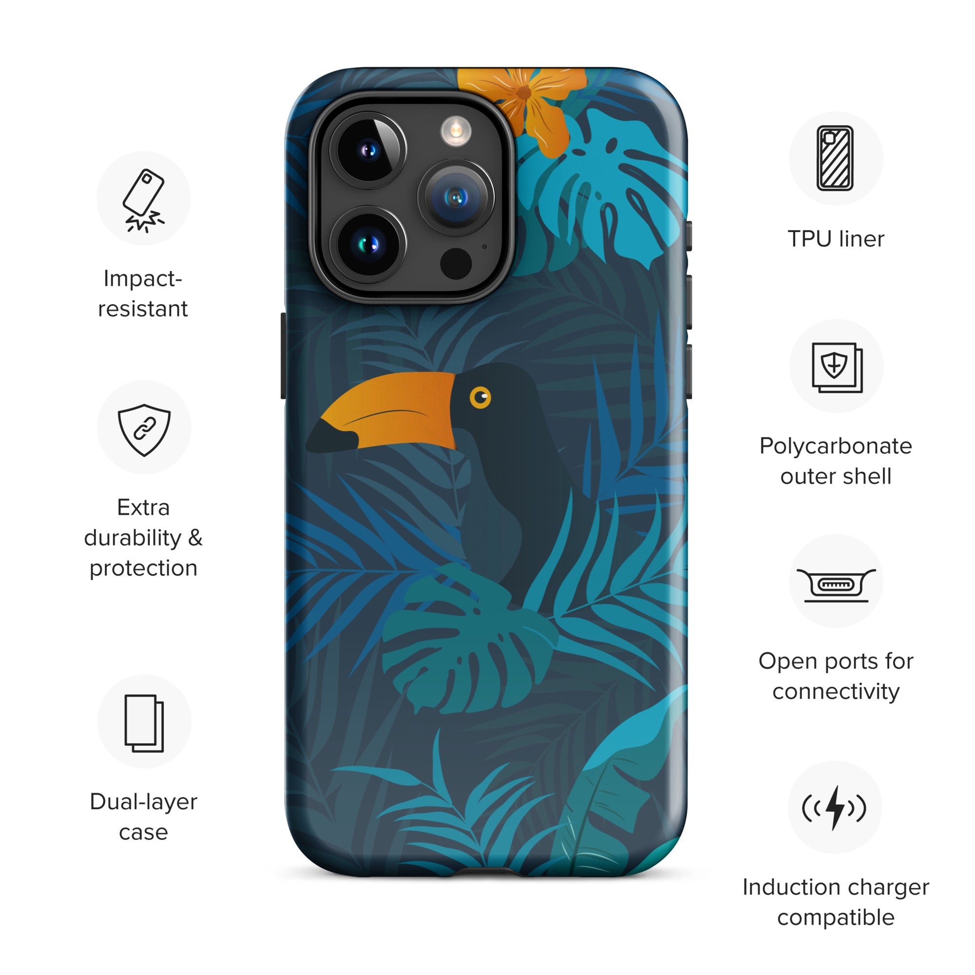 Tough Case for iPhone | Tropical Pattern 4