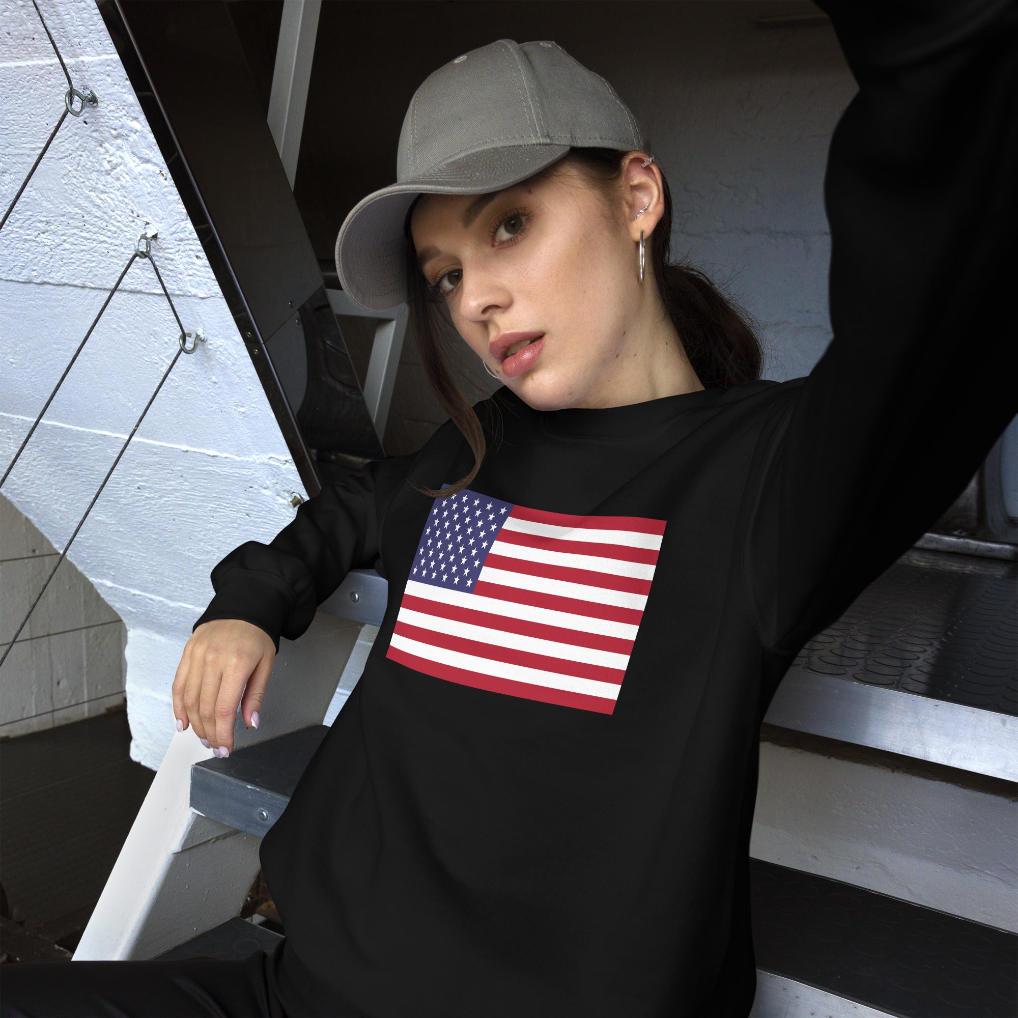 Sweatshirt | Gildan 18000 | American Flag