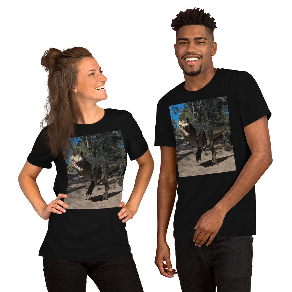 T-Shirt | Bella + Canvas 3001 | North American T-Rex with Feathers