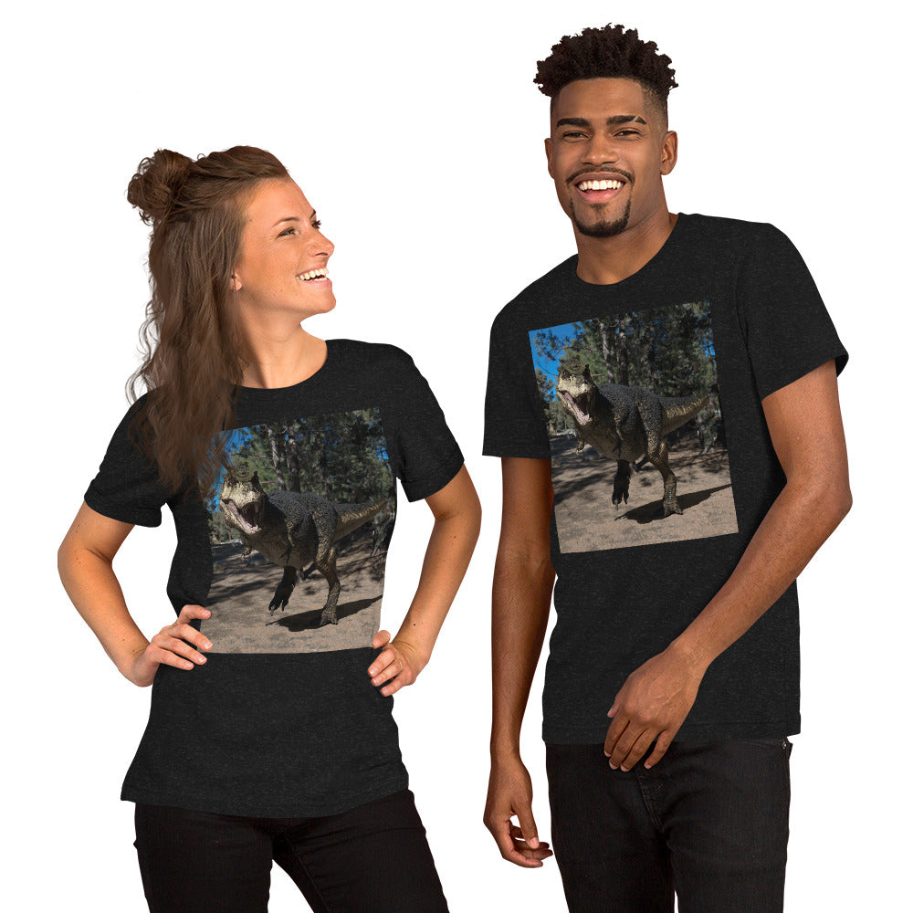 T-Shirt | Bella + Canvas 3001 | North American T-Rex with Feathers